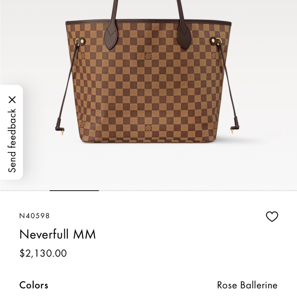 Louis Vuitton Neverfull MM Brown Checkered Tote